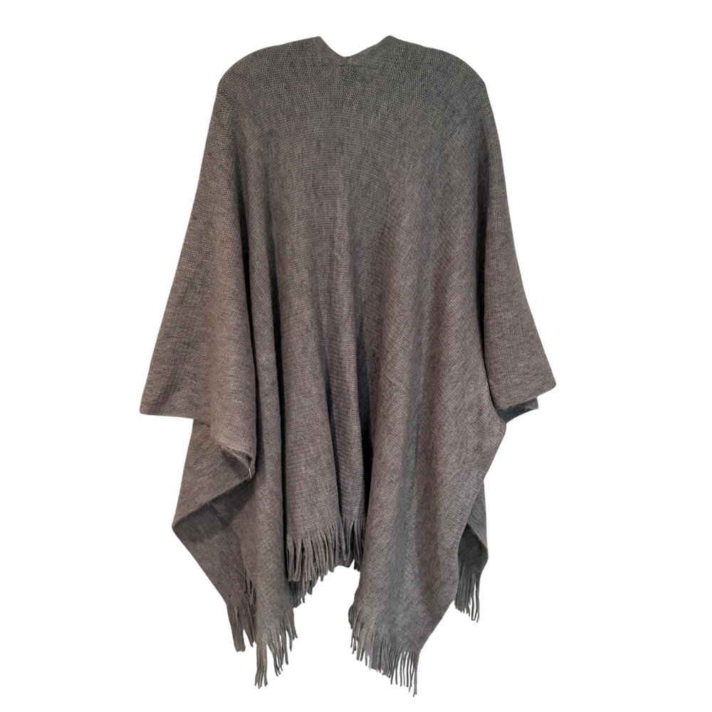 Vince Camuto Feels Like Home Ruana Poncho Women's‎ One Size Gray Boho Western - Picture 7 of 7